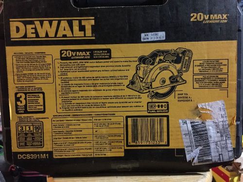 Dewalt dcs391m1 20v max li-ion circular saw kit for sale