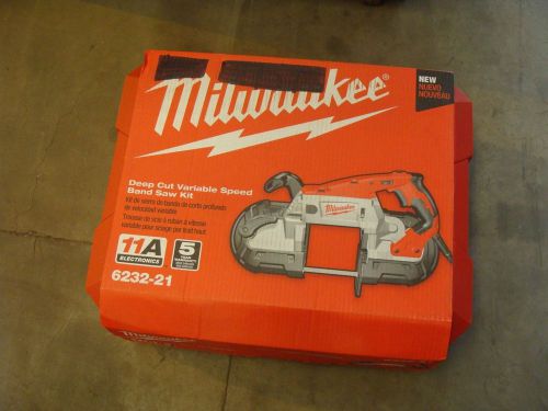 MILWAUKEE 6232-2111 AMP 120 VOLT DEEP CUT VARIABLE SPEED BAND SAW KIT NEW IN BOX