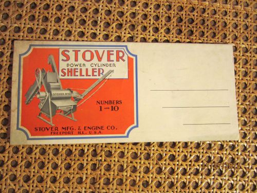 NOS Old Antique Stover Mfg. &amp; Engine Co.Sheller Booklet Brochure Folder Hit Miss