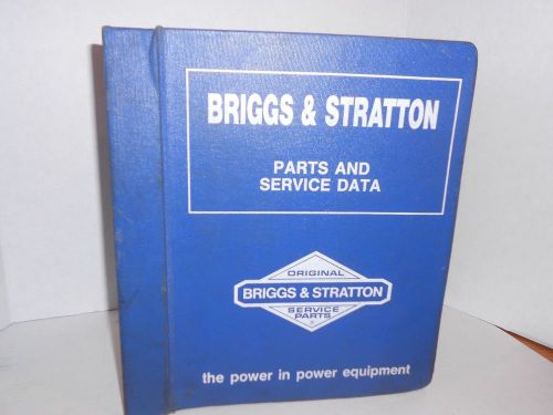 BRIGGS &amp; STRATTON MASTER PARTS AND SERVICE BOOK, USED