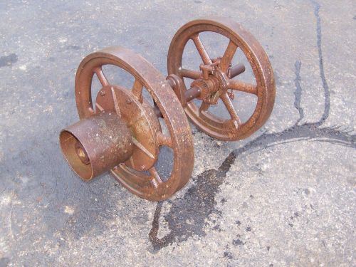 Original ottawa binder hit miss gas engine flywheels steam tractor magneto oiler for sale