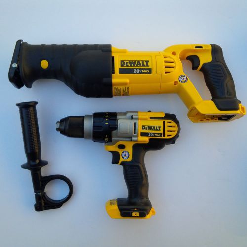 Dewalt dcd985 20v cordless 1/2 hammer drill,dcs380 reciprocating saw 20 volt max for sale