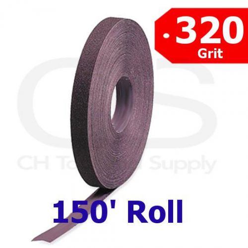 1&#034; wide emery cloth 150&#039; shop roll 320 grit,sand paper roll for sale