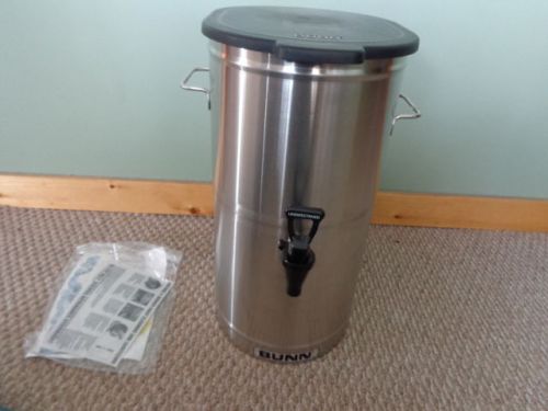 Bunn tdo-4 iced tea dispenser server 4 gallons stainless steel w/ plastic lid for sale