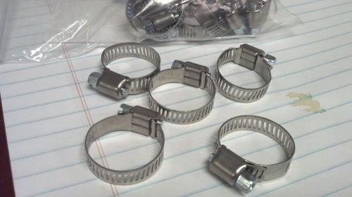 Clamps, clamp-worm,  adjustable stainless, 1/2&#034; to 1&#034;, part# 11154 for sale