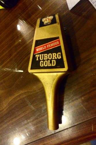 Commercial large &#034;world famous tuborg gold&#034; beer,keg,draft,tap paddle  handle for sale