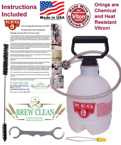 Deluxe beer line cleaning kit with pressure cylinder, free shipping! for sale