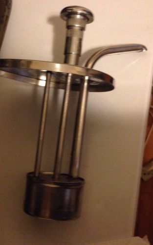 Vintage Stainless Syrup Dispenser Pump  Soda Fountain Parts