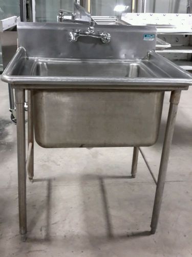 Used Advance Food Service One Compartment Stainless Steel Sink