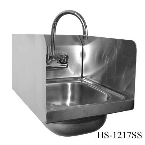 Wall mount hand sink 12&#034;x17&#034; w/ sg &amp; no lead faucet for sale
