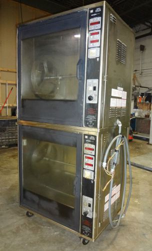 Hd commercial &#034;henny penny&#034; scr8 dbl. stack chicken/rib rotisserie electric oven for sale