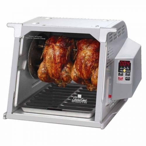 Ronco digital showtime rotisserie &amp; bbq oven platinum edition model 5000 used 1x for sale