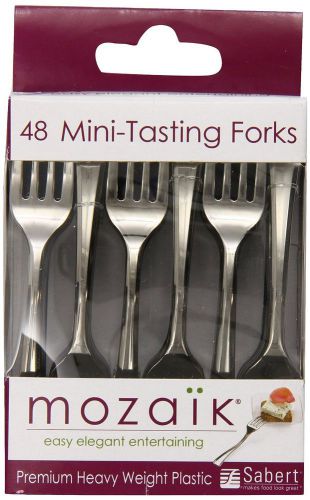 NEW Mozaik Appetizer Forks, 48-Count Forks (Pack of 6)