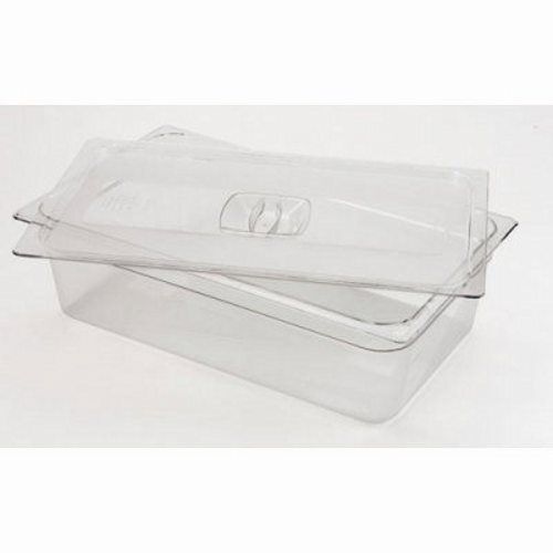 Rubbermaid Clear 1/6 Size Cold Food Pan Cover (RCP 108P-23 CLE)