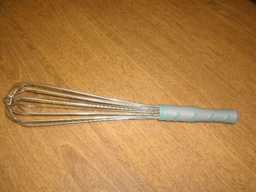 VOLLRATH 16&#034; FRENCH WHIP w/NYLON SURE GRIP HANDLE-18-8 STAINLESS STEEL-CLEAN-VGC
