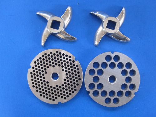 #32  meat grinder plates and free knives for hobart chop rite many others for sale