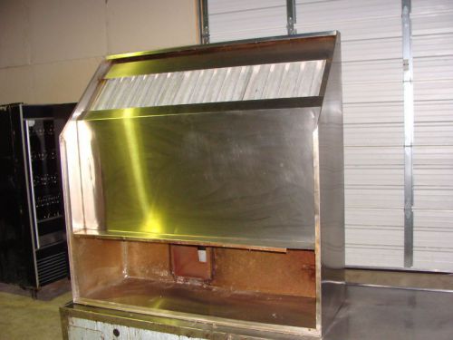 S-steel 55&#034;w exhaust hood for baker pride pizza oven for sale