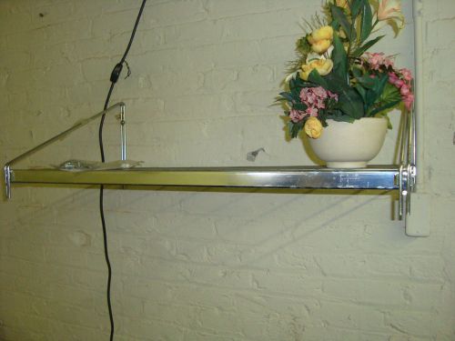 Wire shelf - wall mount - chrome for sale