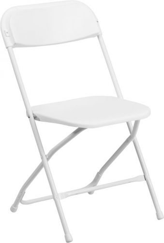 (SPECIAL!) Used White Plastic Chairs Lot of 10
