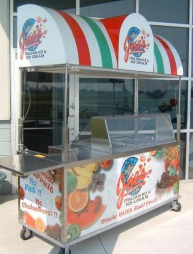 Ice cream dipping cart with sink and canopy for sale