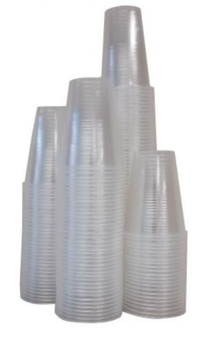 New crystalware clear plastic cups 9 oz., 80 count for sale