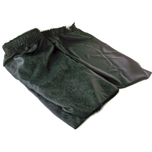 Snap Drape International 13-Ft Table Skirt Shirred Velcro Black 20744
