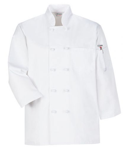 Chef Coat/Jacket - White 3/4  Sleeve - NWT - 2XL Happy CHef