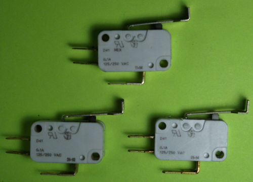 Dixie Narco Single motor switch Mfg #80410073001 fits 501E, 600E and others 3pcs