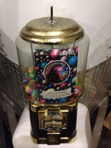 Beaver vending gumball Toy Bounce Ball candy machine With Key, Northwestern Oak