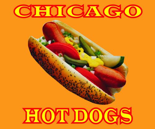 CHICAGO HOT DOG DECAL