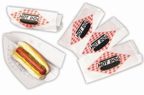 Paragon 8050 Hot Dog Double Open Paper Bags Standard Size 5000 Count