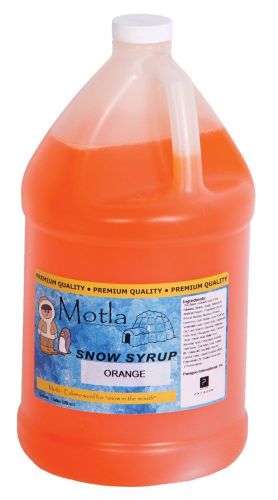 Motla Orange Sno-Cone Syrup (One Gallon)