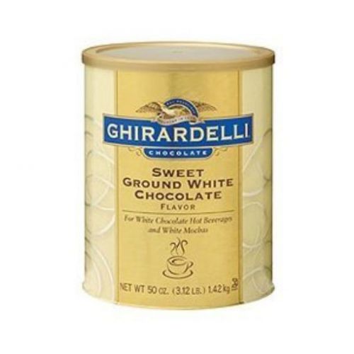 New ghirardelli sweet ground white chocolate flavor powder  3.12 lbs. for sale