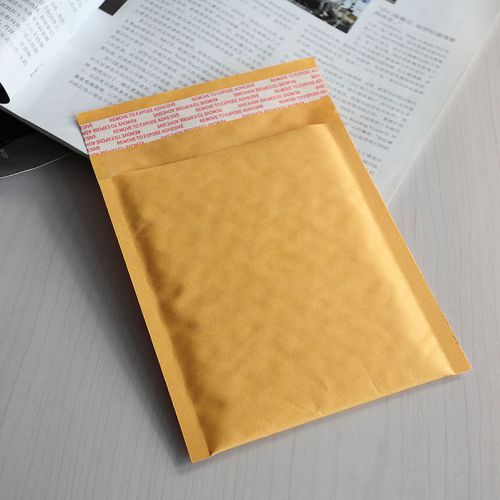 Sturdy 10X 140*160+40mm Kraft Bubble Envelopes Mailers Shipping Yellow Bags HFCA