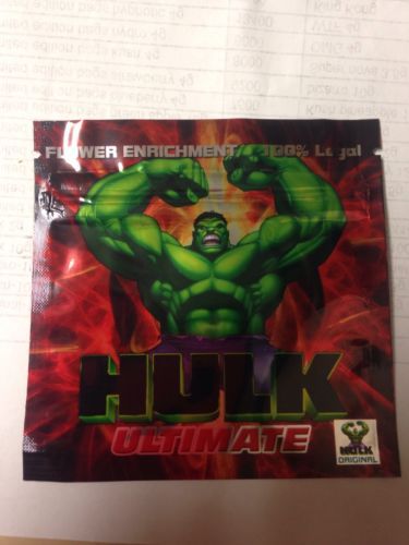 50 Hulk Ultimate EMPTY** Mylar Ziplock Bags (FREE BONUS BAGS)
