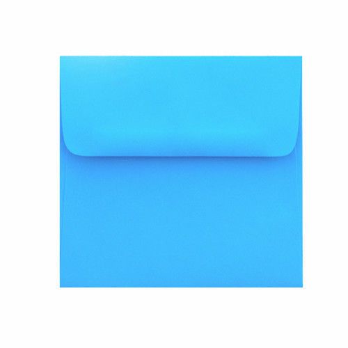 25  5.5 x 5.5 Cloud Blue Square-Flap Envelopes - 5 1/2 x 5 1/2