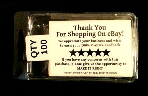 Qty 100 Thank You For Your eBay Purchase FB Label Sticker 3&#034; x 2&#034;