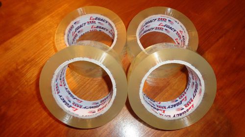 4 Large Rolls 110 Yd/330 ft 2 Mil 2&#034; Legacy Clear Packing/Shipping/Sealing Tape