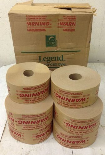 10 lg rolls 70 mm (2.75&#034;) x 450 ft legend reinforced shipping carton tape inc. for sale