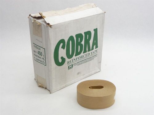 Lot 10 rolls new cobra kraft reinforced gum gummed tape 70mm*450&#039; non-asphaltic for sale