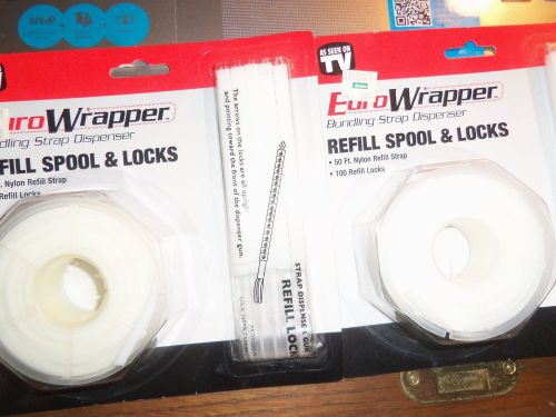 2 euro wrapper bundling strap dispenser refill spools &amp; locks sealed new for sale