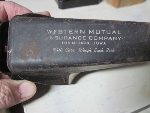 Vintage Western Mutual Insurance Co. Advertising Postal Scale.Des Moines,Iowa