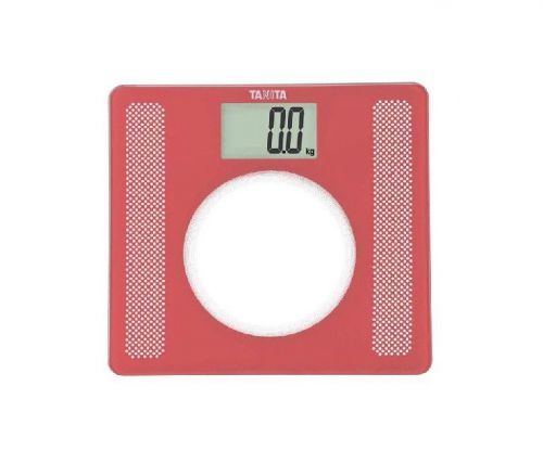 Household portable non-slip red sqaure electronic digital body weight scale for sale