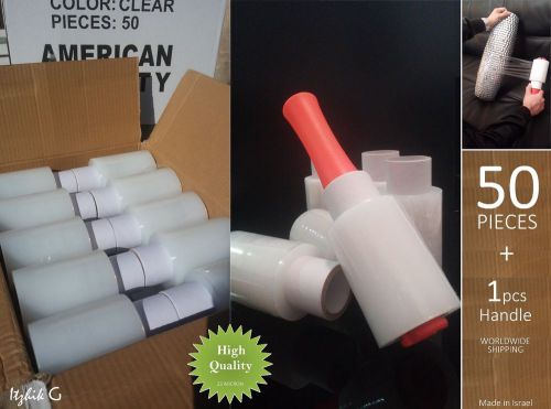 New carton x50 rolls clear mini stretch film 100x100m packing wrap for sale