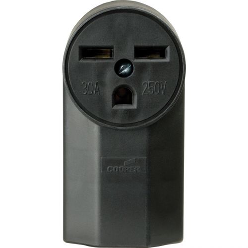Cooper 1232 surface mount outlet 30a 250v, 2 pole, 3 wire, black for sale