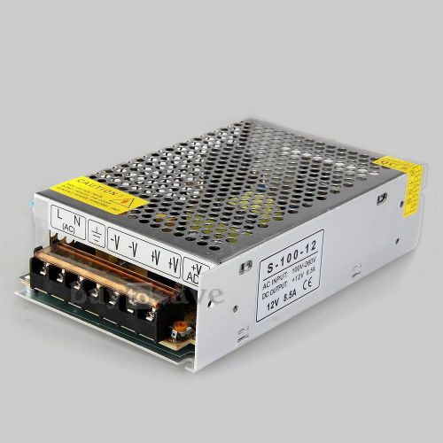 100W Regulated Switching Power Supply Driver for LEDs Strip Lights DC12V 8.5A