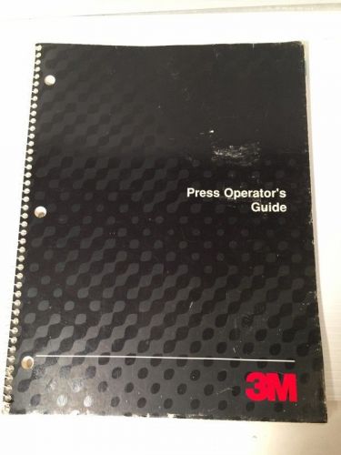 Copyright 1989 Press Operator&#039;s Guide 3M Offset Printer Press Printing