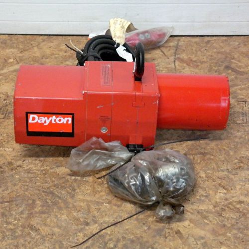 Dayton 1 ton 3yb83h chain hoist equipment lift single phase 115v for sale