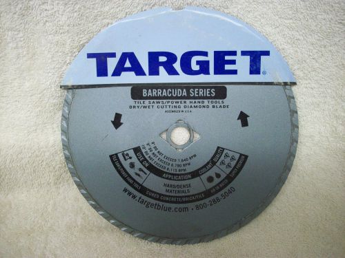 Target 8&#034; masonry diamond blade for hard/dense materials (wet or dry) n.o.s. for sale