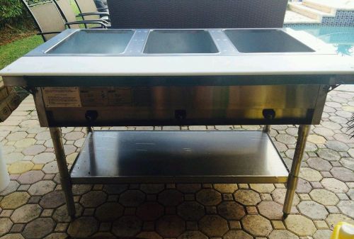 Concession trailer eagle 3 bay steam table appliance for sale